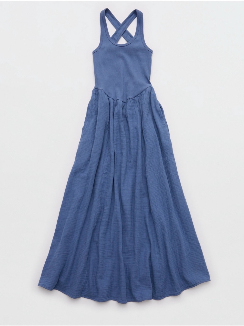💙AERIE~At the barre cross back dress SIZE M - Picture 3 of 6